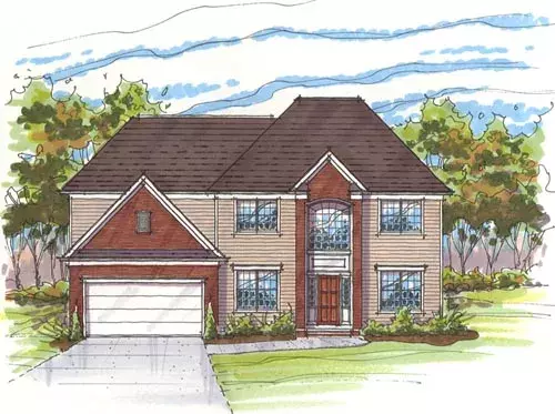 Traditional house plans 45-124 - front exterior, 2,809 sq ft, 3 bed, 2 bath house plans | Monster House Plans