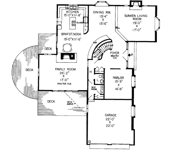Main Floor Plan: 46-190