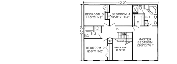 Upper/Second Floor Plan:46-191