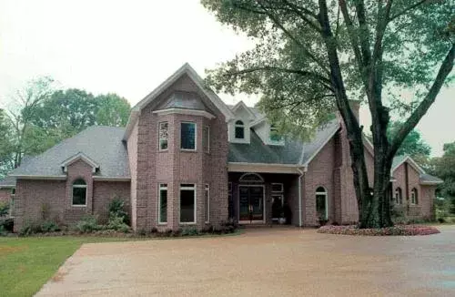 European house plans 46-199 - front exterior, 5,254 sq ft, 5 bed, 5 bath house plans | Monster House Plans