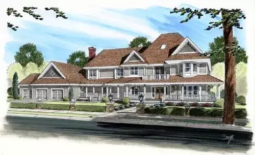 Victorian house plans 46-237 - front exterior, 4,963 sq ft, 5 bed, 3 bath house plans | Monster House Plans