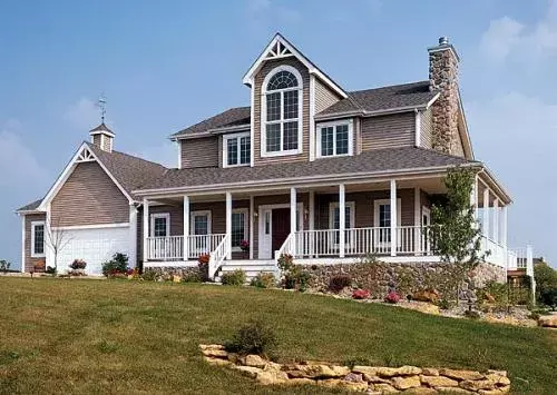 Country house plans 46-250 - front exterior, 2,607 sq ft, 3 bed, 2 bath house plans | Monster House Plans
