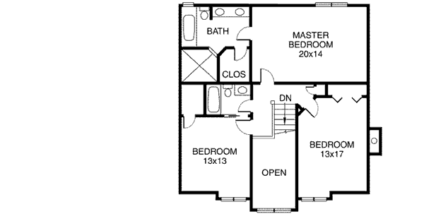 Upper/Second Floor Plan:46-250