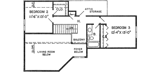 Upper/Second Floor Plan:46-255
