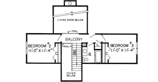 Upper/Second Floor Plan:46-256