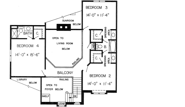 Upper/Second Floor Plan:46-272