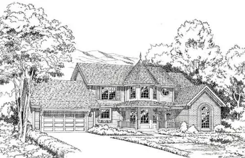 Country house plans 46-288 - front exterior, 2,882 sq ft, 4 bed, 2 bath house plans | Monster House Plans