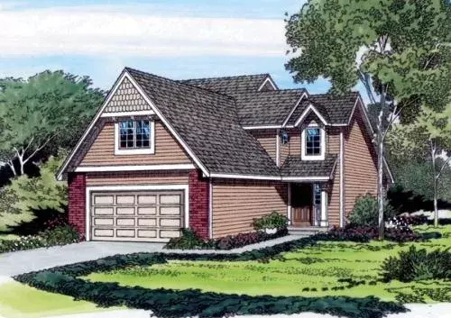 Traditional house plans 46-299 - front exterior, 1,894 sq ft, 3 bed, 2 bath house plans | Monster House Plans
