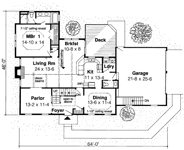 Main Floor Plan: 46-301
