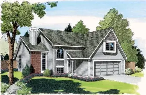 Traditional house plans 46-304 - front exterior, 1,781 sq ft, 3 bed, 2 bath house plans | Monster House Plans