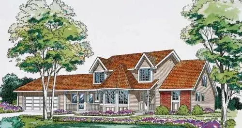 Country house plans 46-314 - front exterior, 1,819 sq ft, 3 bed, 2 bath house plans | Monster House Plans