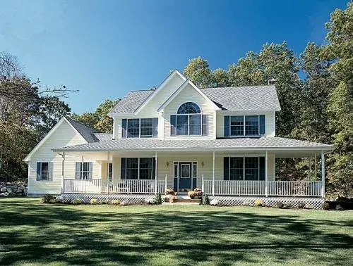 Country house plans 46-399 - front exterior, 2,083 sq ft, 3 bed, 2 bath house plans | Monster House Plans