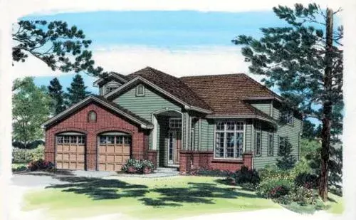 Traditional house plans 46-416 - front exterior, 2,672 sq ft, 4 bed, 3 bath house plans | Monster House Plans