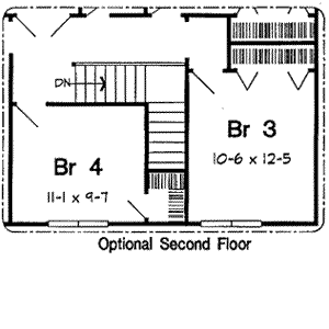 Country Style Home Design Plan: 46-446