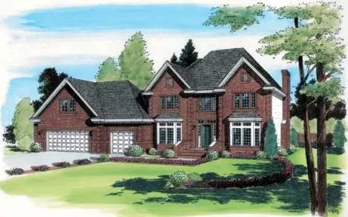 Traditional house plans 46-453 - front exterior, 2,758 sq ft, 4 bed, 2 bath house plans | Monster House Plans