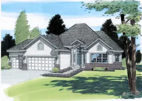 Traditional house plans 46-467 - front exterior, 2,504 sq ft, 3 bed, 2 bath house plans | Monster House Plans