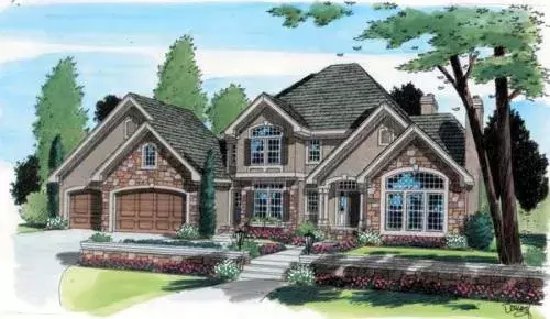 Traditional house plans 46-474 - front exterior, 3,526 sq ft, 4 bed, 3 bath house plans | Monster House Plans