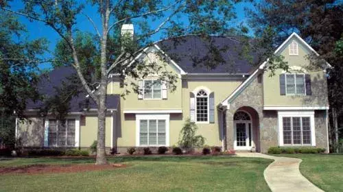 French Country house plans 46-484 - front exterior, 2,897 sq ft, 4 bed, 2 bath house plans | Monster House Plans