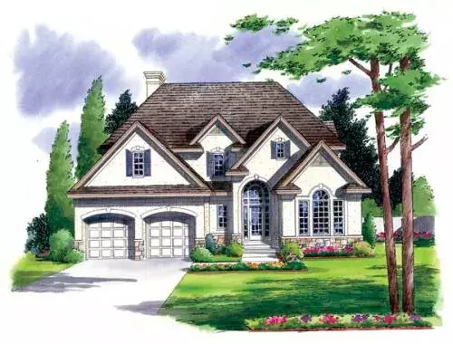 Traditional house plans 46-487 - front exterior, 2,578 sq ft, 3 bed, 2 bath house plans | Monster House Plans