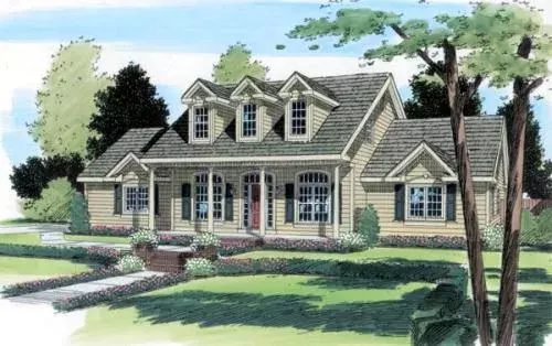 Southern house plans 46-501 - front exterior, 2,465 sq ft, 3 bed, 2 bath house plans | Monster House Plans