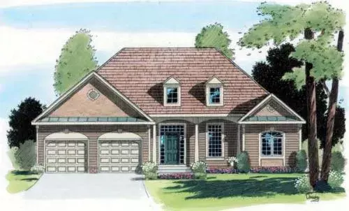 Traditional house plans 46-513 - front exterior, 1,772 sq ft, 3 bed, 2 bath house plans | Monster House Plans