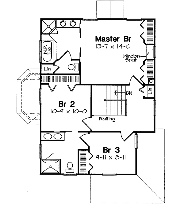 Upper/Second Floor Plan:46-525