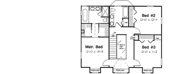 Upper/Second Floor Plan:46-530