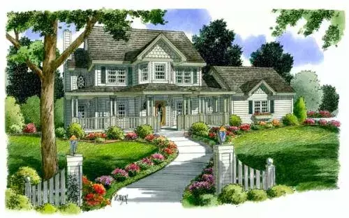 Southern house plans 46-531 - front exterior, 2,426 sq ft, 4 bed, 2 bath house plans | Monster House Plans