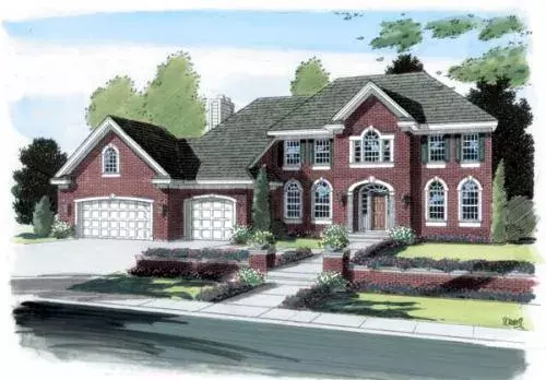 Traditional house plans 46-547 - front exterior, 3,339 sq ft, 4 bed, 2 bath house plans | Monster House Plans