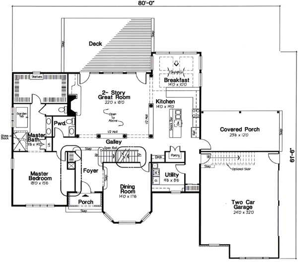 Main Floor Plan: 46-555