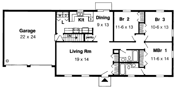 Main Floor Plan: 46-600