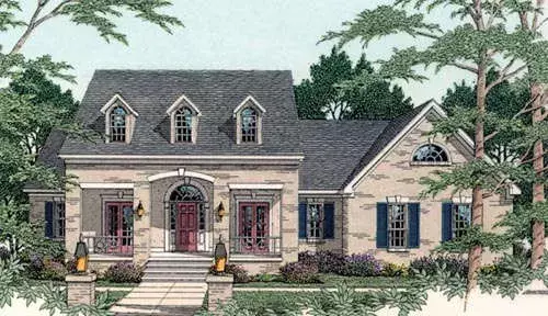 Southern house plans 47-108 - front exterior, 3,095 sq ft, 4 bed, 3 bath house plans | Monster House Plans
