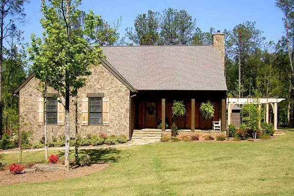Country house plans 47-130 - front exterior, 2,062 sq ft, 3 bed, 2 bath house plans | Monster House Plans