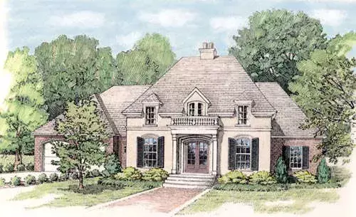 Southern house plans 47-136 - front exterior, 3,281 sq ft, 3 bed, 2 bath house plans | Monster House Plans