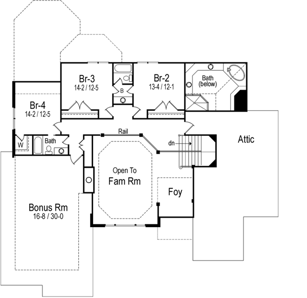 Upper/Second Floor Plan:48-115