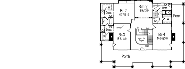 Upper/Second Floor Plan:48-116