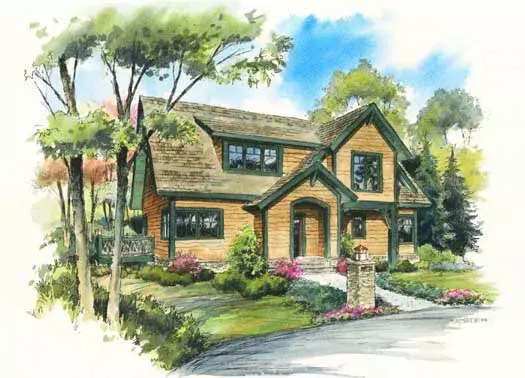 Bungalow house plans 48-130 - front exterior, 2,073 sq ft, 3 bed, 3 bath house plans | Monster House Plans
