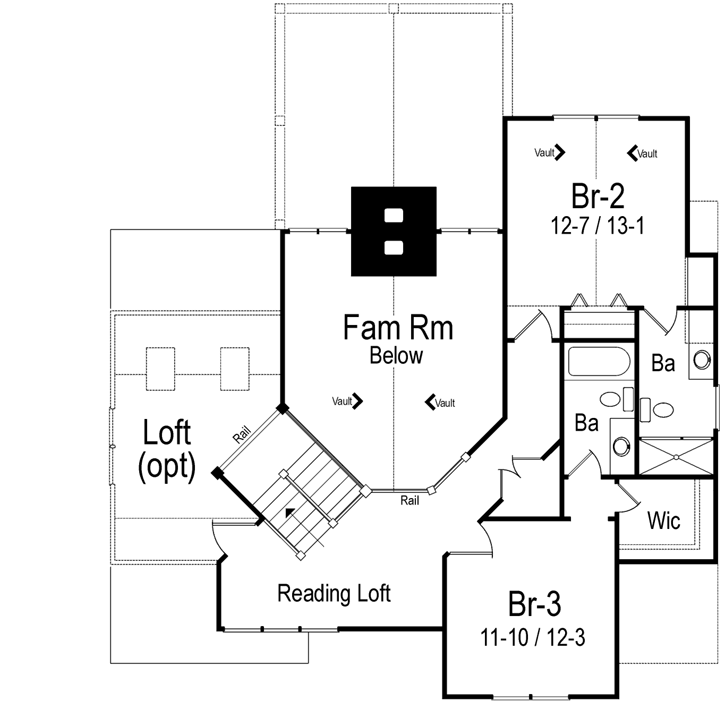 Upper/Second Floor Plan:48-130