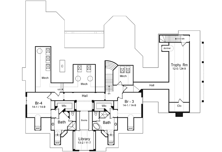 Upper/Second Floor Plan:48-146