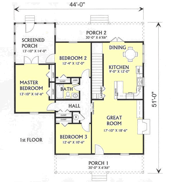Main Floor Plan: 49-116