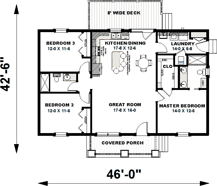 Main Floor Plan: 49-196