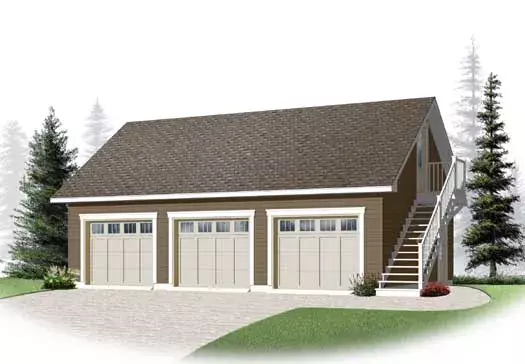 Traditional house plans 5-1148 - front exterior, 1,320 sq ft, 0 bed, 0 bath house plans | Monster House Plans