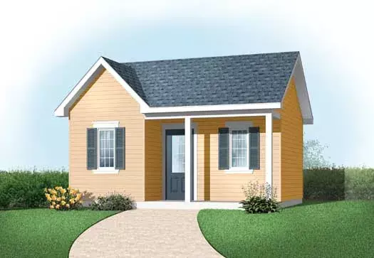Traditional house plans 5-1168 - front exterior, 272 sq ft, 0 bed, 0 bath house plans | Monster House Plans