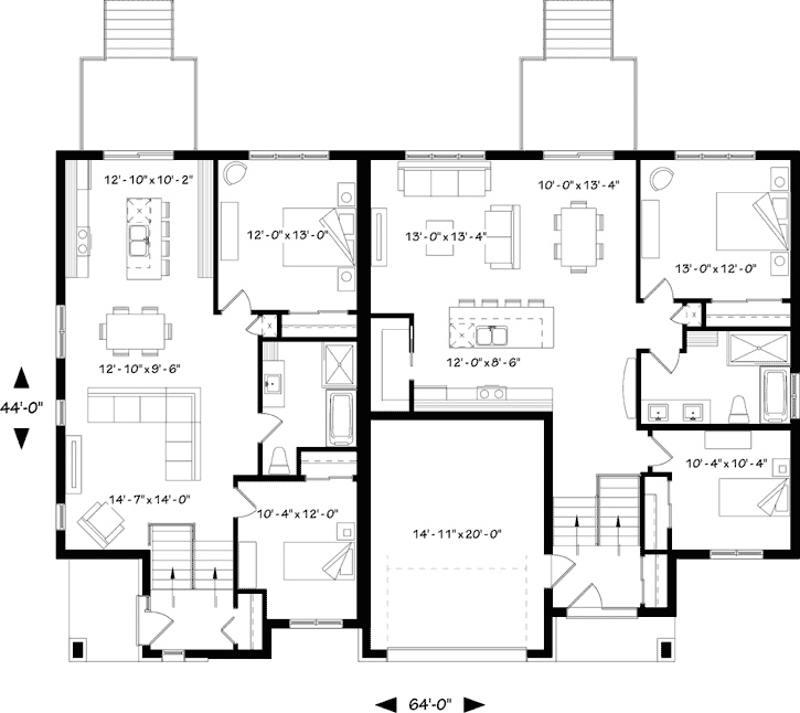 Main Floor Plan: 5-1305