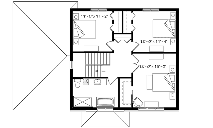 Upper/Second Floor Plan:5-1333
