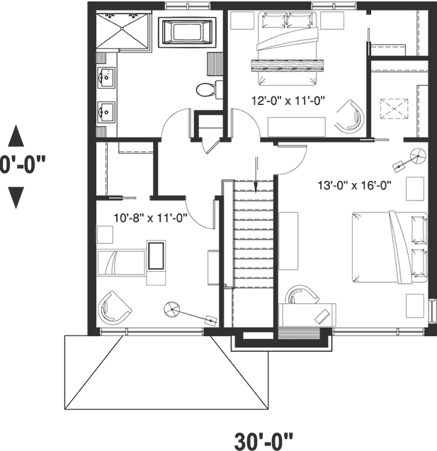 Upper/Second Floor Plan:5-1334
