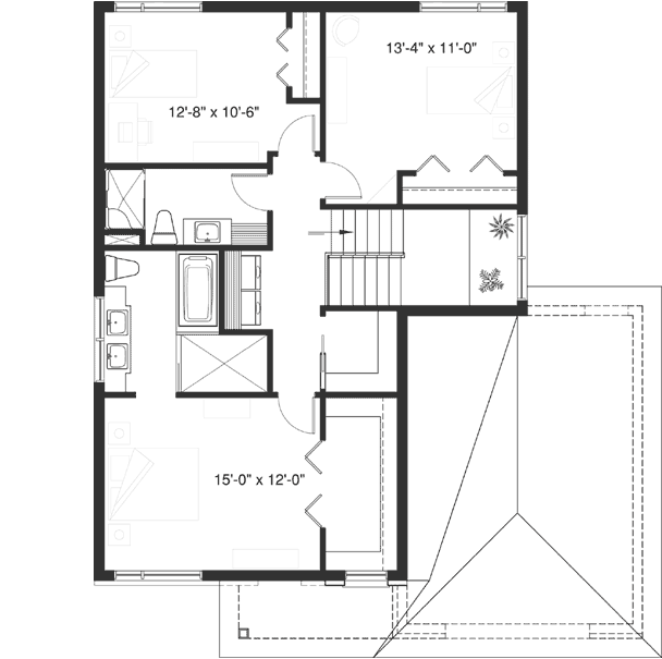 Upper/Second Floor Plan:5-1336