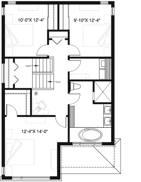 Upper/Second Floor Plan:5-1337
