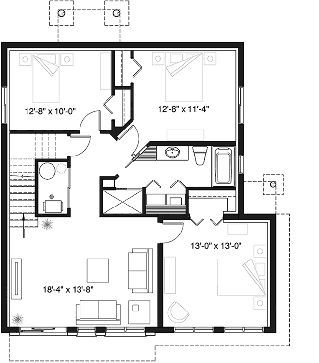 Lower Floor Plan:5-1342