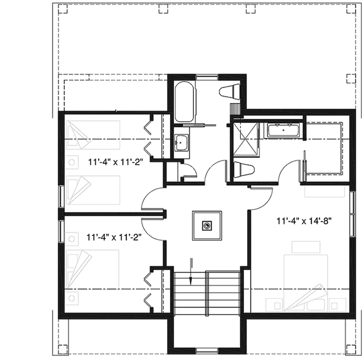 Upper/Second Floor Plan:5-1346